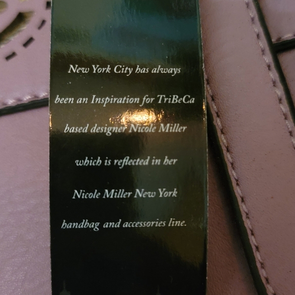 Nicole Miller New York Purple and Silver Peekaboo Purse, Tags Attached. - Picture 16 of 16